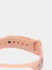 Розовый силиконовый ремешок с принтом для Xiaomi Mi Band 7 / 3 / 4 / 5 / 6