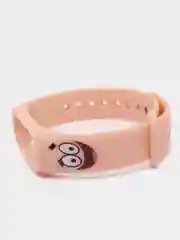 Розовый силиконовый ремешок с принтом для Xiaomi Mi Band 7 / 3 / 4 / 5 / 6