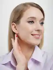 Белый сережки, набор гвоздиков. Серьги сердечко, булавки, кольца, бабочки висячие новогодние