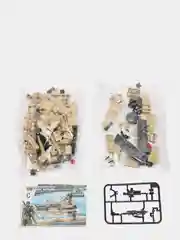 Тёмно-зелёный детский конструктор War, 160 деталей