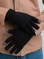 Черный перчатки сенсорные