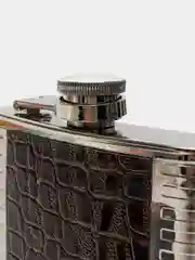 Фляжка  из нержавеющей стали, с кожаной отделкой, 240 мл