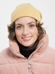 Шапка женская, бежевая, Zarina