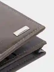 Серый мужской кошелек