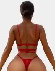 Красный сексуальное, интимное нижнее белье, комплект