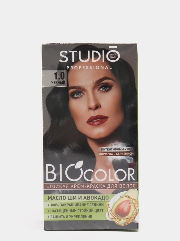 Studio Biocolor Краска для волос 1.0 Черный, 50/50/15 мл