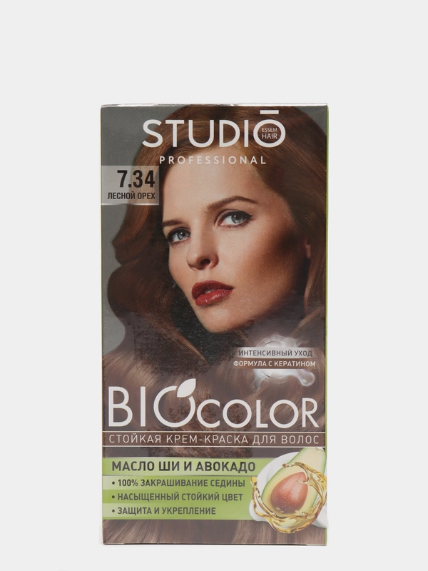 Studio Biocolor Краска для волос 7.34 Лесной орех, 50/50/15 мл