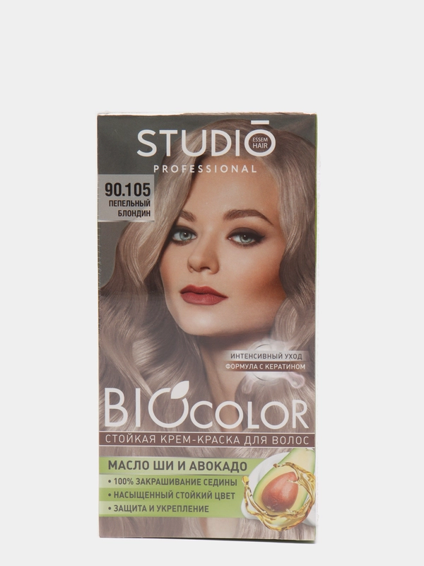 Studio Biocolor Краска для волос 90.105 Пепельный блондин, 50/50/15 мл