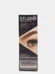 Studio Стойкая краска для бровей и ресниц Коричневая  (Brown), 50/30 мл