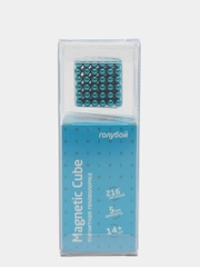 Головоломка магнитная Magnetic Cube, голубой, 216 шариков, 5 мм
