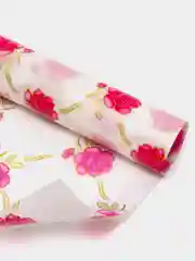 Тёмно-розовый силиконовая скатерть с рисунком (гибкое стекло, защитная пленка) на стол, 100х120см, рулон