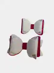 Розовый бантики для волос на резинке, 2 штуки