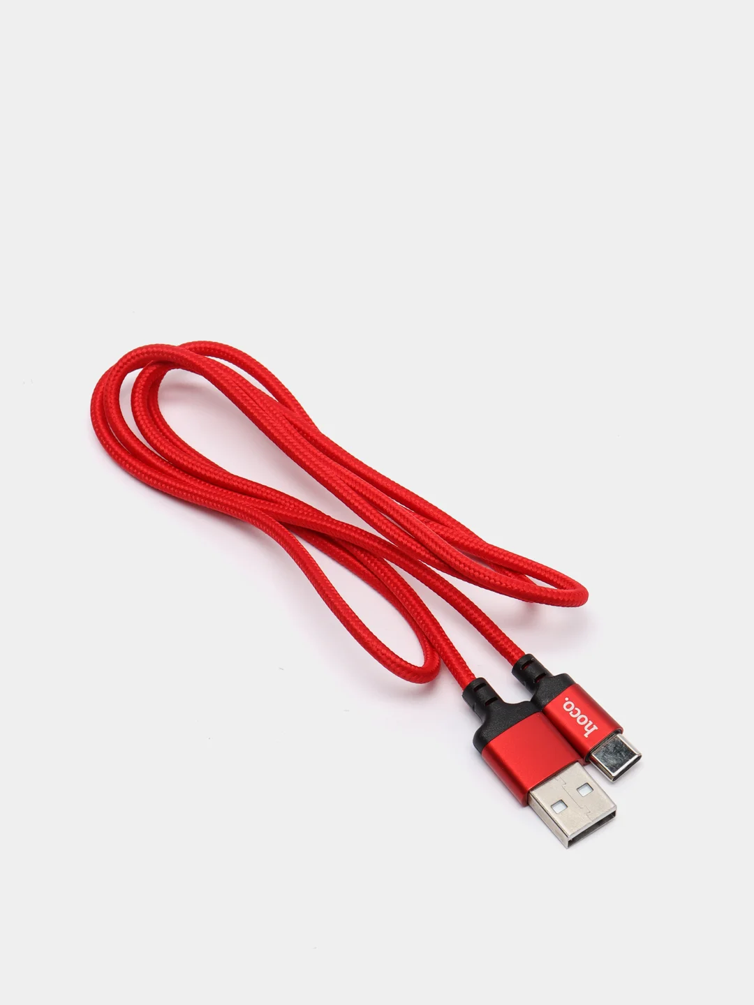 Красный кабель для зарядки Type-C Hoco X14 (3А), 1 и 2 метра