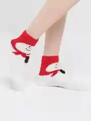 Голубой махровые женские носки 3D