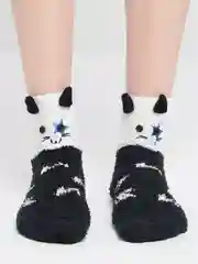 Горчичный махровые женские носки 3D