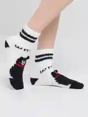 Коралловый меланж махровые женские носки 3D