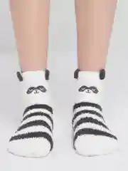 Бордовый махровые женские носки 3D