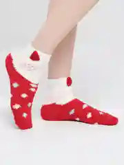 Лавандовый махровые женские носки 3D