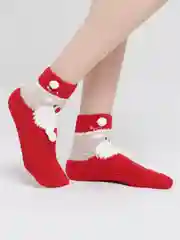 Лазурный махровые женские носки 3D