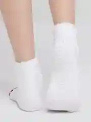 Зелёный хаки махровые женские носки 3D