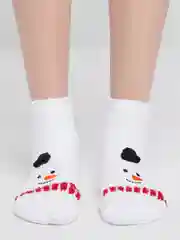 Зелёный хаки махровые женские носки 3D