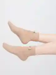 Белый махровые женские носки 3D