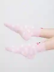 Коричневый махровые женские носки 3D