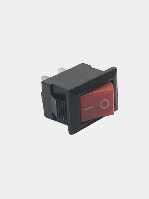 Переключатель KCD1-101-C-R/2P on-off красный (6A 250VAC) (2 контакта)