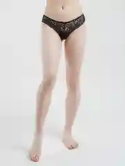 Черный женские трусы стринги Ava Secret, кружевные, эротические