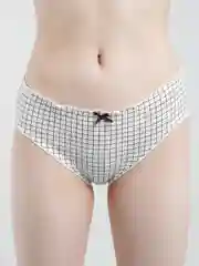 Белый трусы-слипы женские, хлопковые