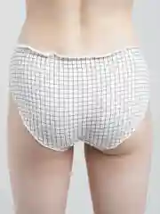 Белый трусы-слипы женские, хлопковые