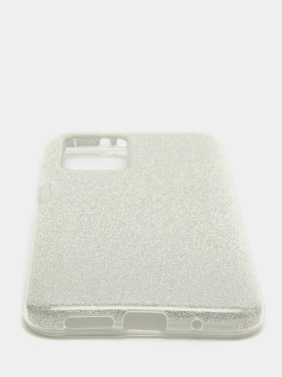 Серебряный чехол блестящий Xiaomi Redmi 10, накладка c блёстками Редми 10