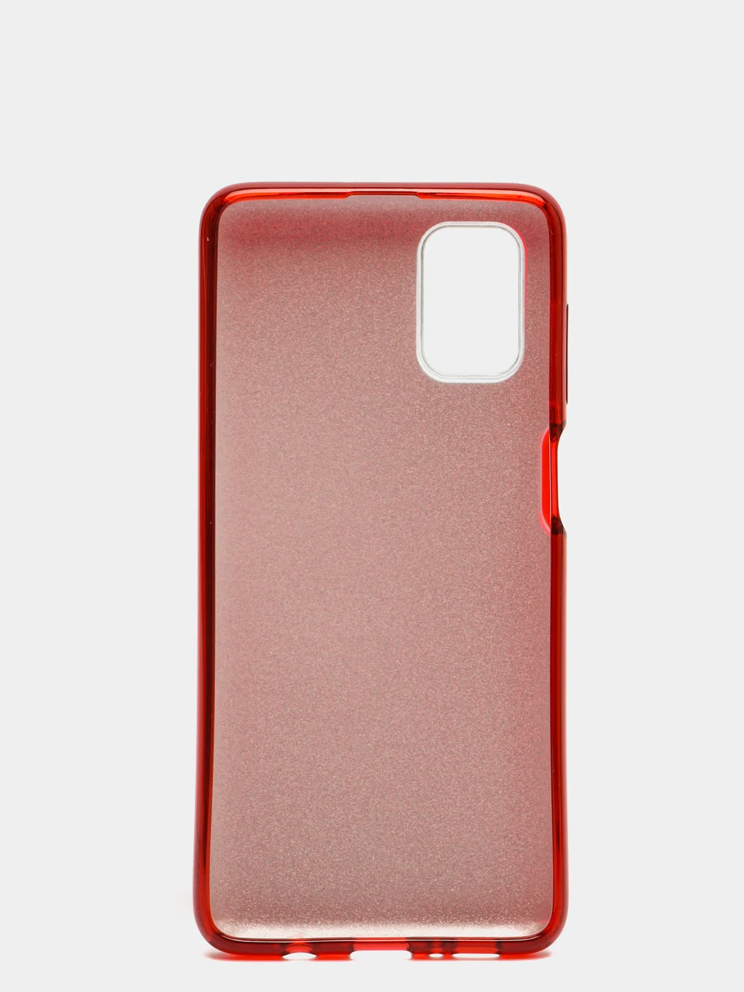 Красный чехол блестящий Samsung Galaxy M20, M21, M30s, M31, M51 накладка c блёстками