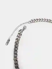 Серебряный цепочка на шею из титановой стали, унисекс