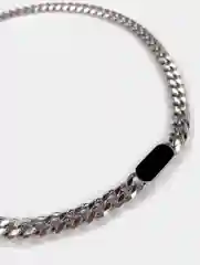 Серебряный цепочка на шею из титановой стали, унисекс