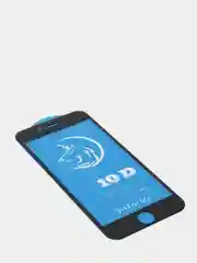 Черный защитное стекло STiX 10D iPhone 6/6S с рамкой, черное (PREМIUМ Олеофобное)
