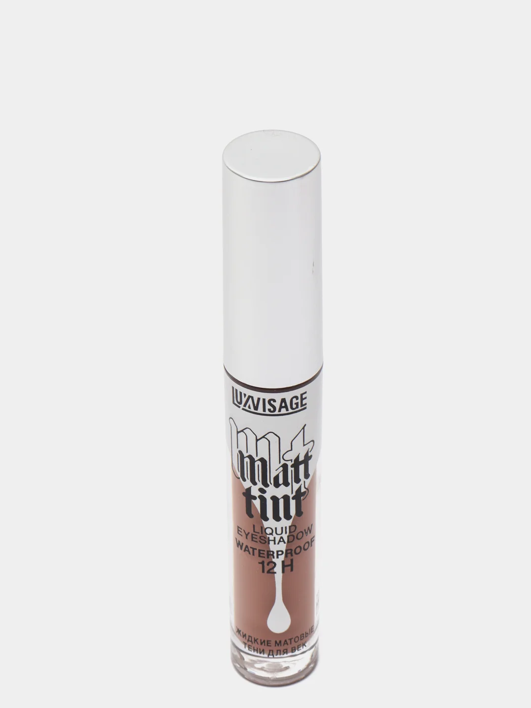 Песочный хаки тени для век жидкие MATT TINT WATERPROOF 12H LUXVISAGE