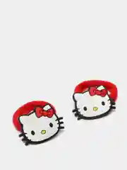 Черный резинки для волос мультяшные "Hello kitty - Хелло Китти" и "Единорог"