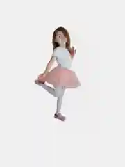 Пудровый юбка из еврофатина