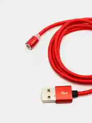 Красный магнитный кабель для зарядки Floveme (2A), Lightning, Type-C, Micro-USB, 1 метр