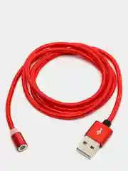 Красный магнитный кабель для зарядки Floveme (2A), Lightning, Type-C, Micro-USB, 1 метр