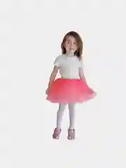 Фуксия юбка из еврофатина