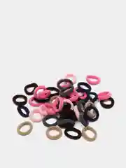 Серебряный резинки для волос бесшовные, маленькие, 2 см, 10-100 штук