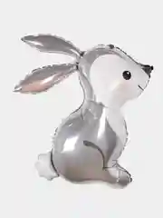 Серый шар большая фигура зайка, енот, лиса, серия Лесные звери"