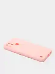 Розовый чехол для Realme C21Y силиконовый, с защитой камеры