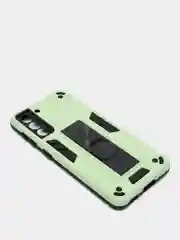 Салатовый чехол 2 в 1 на Samsung S21, подставка и магнитный держатель