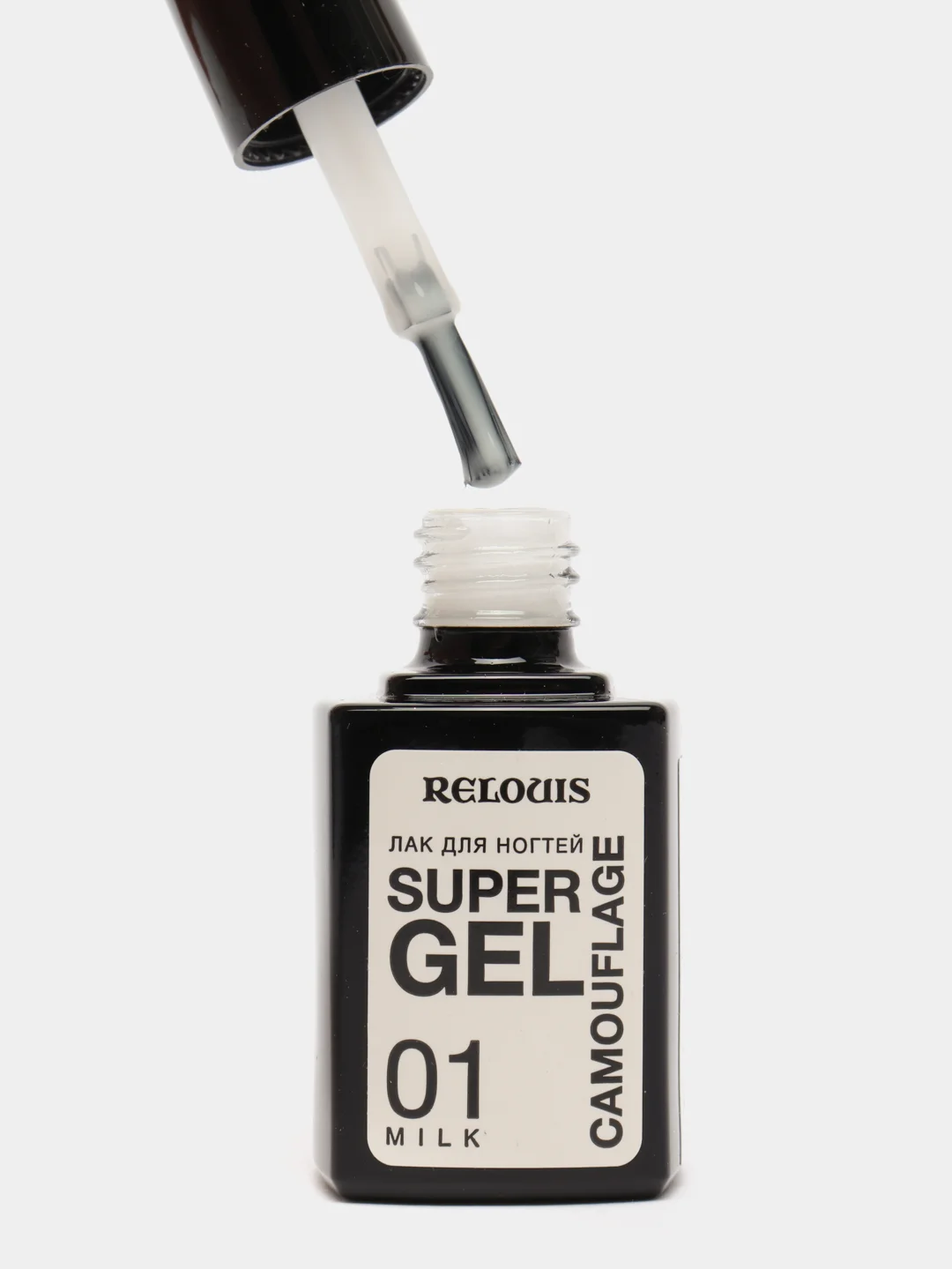 Лак для ногтей RELOUIS Super Gel Camouflage тон:01 milk