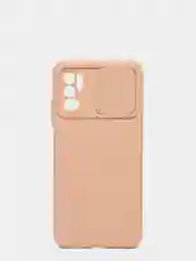 Бежевый чехол с раздвижным окном для защиты камеры POCO M3 PRO / NOTE 10T