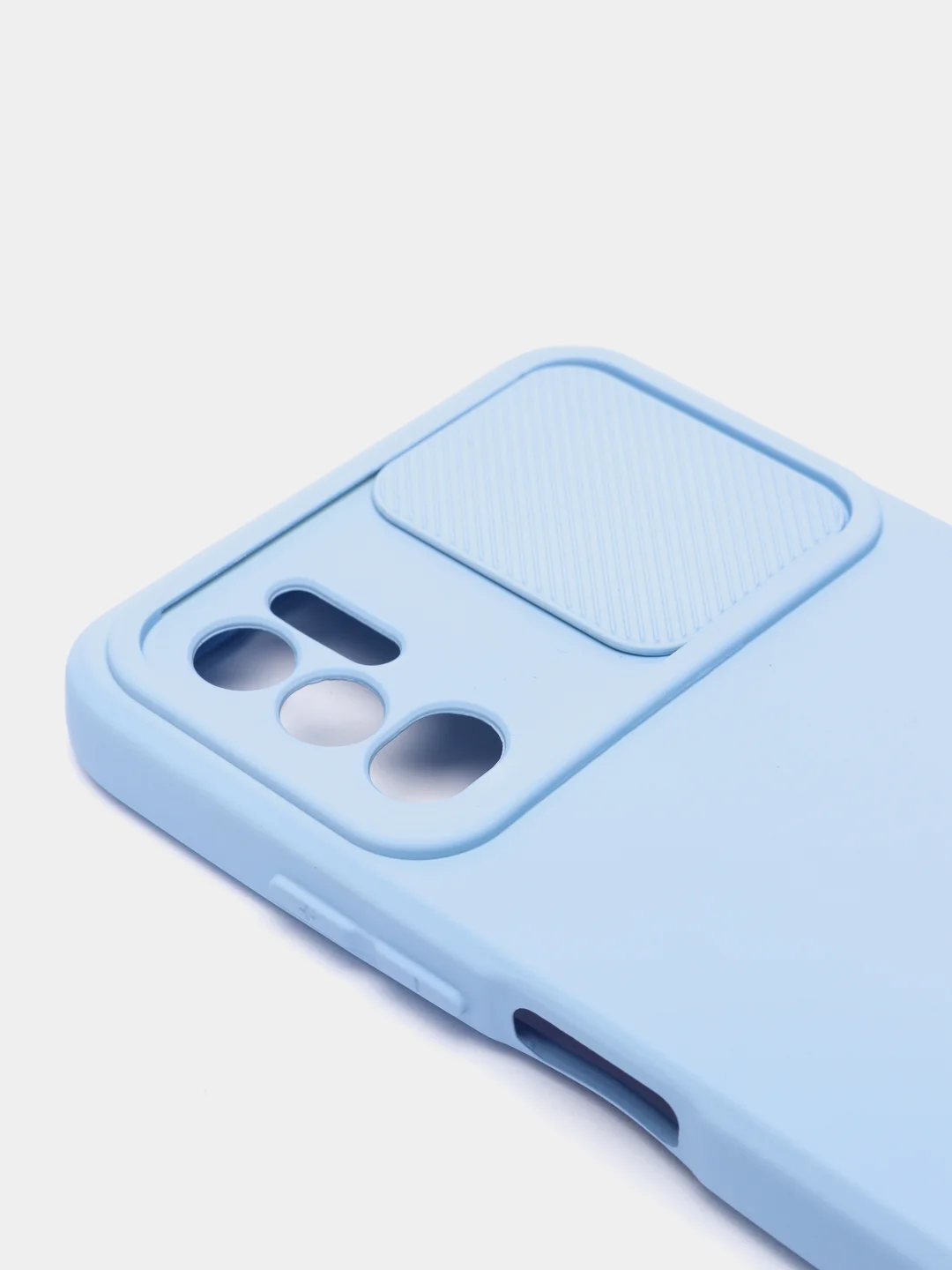 Голубой чехол с раздвижным окном для защиты камеры POCO M3 PRO / NOTE 10T