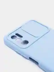 Голубой чехол с раздвижным окном для защиты камеры POCO M3 PRO / NOTE 10T